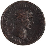 As - Trajan TR POT COS III P P S C; Victory obverse image