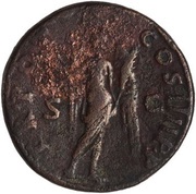 As - Trajan TR POT COS III P P S C; Victory, Rome, 101-102 reverse image