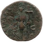 As - Trajan FORTVNAE AVGVSTI S C; Fortuna, Rome, 101-103 reverse image
