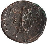 As - Trajan TR P VII IMP IIII COS V P P S C; Victory, Rome, 103 reverse image