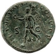 As - Trajan TR P VII IMP IIII COS V P P S C; Victory, Rome, 103 reverse image