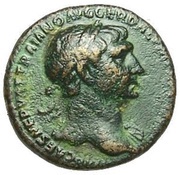 As - Trajan S P Q R OPTIMO PRINCIPI S C; Roma and Victory obverse image