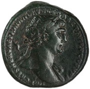 As - Trajan S P Q R OPTIMO PRINCIPI S C; Abundantia obverse image