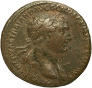 As - Trajan S P Q R OPTIMO PRINCIPI S C; Aequitas obverse image