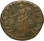 As - Trajan S P Q R OPTIMO PRINCIPI S C; Aequitas, Rome, 103-111 reverse image