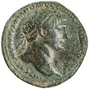 As - Trajan S P Q R OPTIMO PRINCIPI S C; Fortuna obverse image