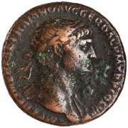 As - Trajan S P Q R OPTIMO PRINCIPI S C; Spes obverse image