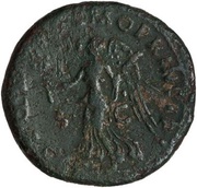 As - Trajan S P Q R OPTIMO PRINCIPI S C; Victory, Rome, 103-111 reverse image
