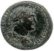 As - Trajan S P Q R OPTIMO PRINCIPI S C; Victory obverse image
