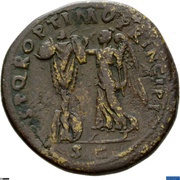As - Trajan S P Q R OPTIMO PRINCIPI S C; Victory, Rome, 103-111 reverse image