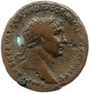 As - Trajan S P Q R OPTIMO PRINCIPI S C obverse image