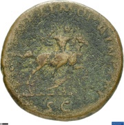 As - Trajan S P Q R OPTIMO PRINCIPI S C, Rome, 103-111 reverse image