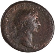 As - Trajan S P Q R OPTIMO PRINCIPI S C; Victory obverse image
