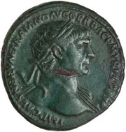 As - Trajan S P Q R OPTIMO PRINCIPI S C; Dacia obverse image