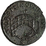 As - Trajan S P Q R OPTIMO PRINCIPI S C, Rome, 103-111 reverse image