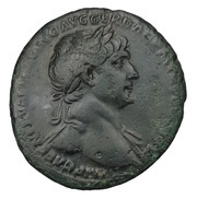 As - Trajan S P Q R OPTIMO PRINCIPI S C ITALIA REST; Italia obverse image