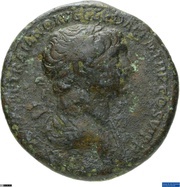 As - Trajan S P Q R OPTIMO PRINCIPI S C; Victory obverse image