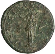 As - Trajan FELICITAS AVGVST S C; Felicitas, Rome, 112-114 reverse image