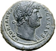As - Hadrian SALVS AVGVSTI COS III S C; Salus obverse image