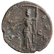 As - Faustina the Elder CERES SC; Ceres, Rome, 138-141 reverse image