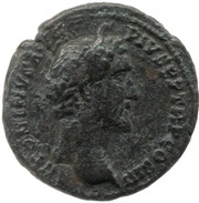 As - Antoninus Pius ANTONINVS AVG PIVS P P TR P COS III obverse image