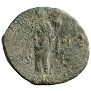 As - Antoninus Pius P M TR P COS II S C; Pax, Rome, 139 reverse image