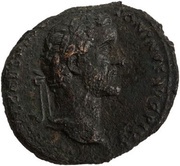 As - Antoninus Pius P M TR POT COS II S C; Fortuna obverse image