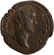 As - Antoninus Pius FELICITAS AVGVSTI COS II S C; Felicitas obverse image