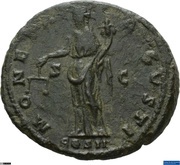 As - Antoninus Pius MONETA AVGVSTI COS II S C; Moneta, Rome, 139 reverse image
