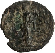 As - Antoninus Pius TR POT COS II PAX S C; Pax, Rome, 139 reverse image