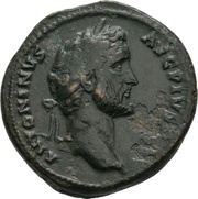 As - Antoninus Pius and Marcus Aurelius AVRELIVS CAES AVG PII F COS DES S C obverse image
