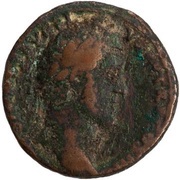 As - Antoninus Pius BONO EVENTVI S C; Bonus Eventus obverse image
