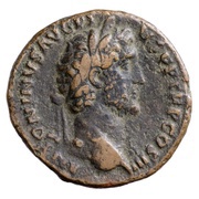 As - Antoninus Pius BONO EVENTVI S C; Bonus Eventus obverse image