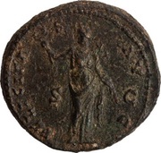 As - Antoninus Pius FELICITAS AVG S C; Felicitas, Rome, 140-144 reverse image