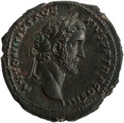 As - Antoninus Pius GENIVS POPVLI ROMANI S C; Genius obverse image