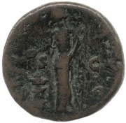 As - Antoninus Pius SALVS AVG S C; Salus, Rome, 140-144 reverse image