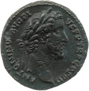 As - Antoninus Pius SECVRITAS PVBLICA S C; Securitas obverse image