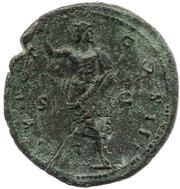 As - Antoninus Pius TR POT COS III S C; Janus, Rome, 140-144 reverse image