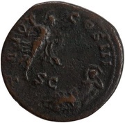 As - Antoninus Pius TR POT COS III S C; Mars, Rome, 140-144 reverse image