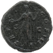 As - Antoninus Pius TR POT COS III S C; Clementia, Rome, 140-144 reverse image