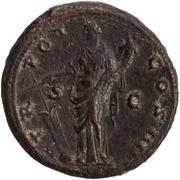 As - Antoninus Pius TR POT COS III S C; Fortuna, Rome, 140-144 reverse image