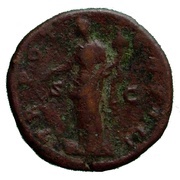 As - Antoninus Pius TR POT COS III S C; Fortuna, Rome, 140-144 reverse image