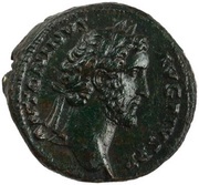 As - Antoninus Pius TR POT COS III S C obverse image