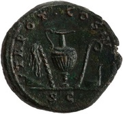 As - Antoninus Pius TR POT COS III S C, Rome, 140-144 reverse image