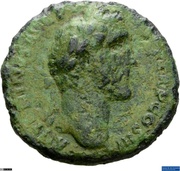 As - Antoninus Pius and Marcus Aurelius AVRELIVS CAESAR AVG PII F COS S C obverse image