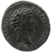 As - Antoninus Pius and Marcus Aurelius AVRELIVS CAESAR AVG PII F COS S C, Rome, 140-144 reverse image