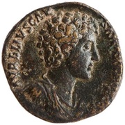 As - Marcus Aurelius IVVENTAS S C; Juventas obverse image
