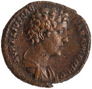 As - Marcus Aurelius PIETAS AVG S C obverse image