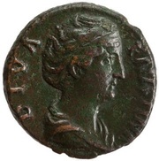 As - Faustina the Elder AETERNITAS S C; Pietas obverse image