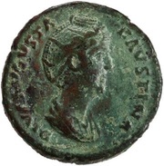 As - Faustina the Elder AETERNITAS S C; Providentia obverse image